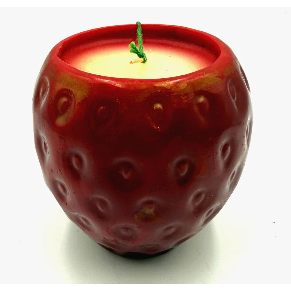 Vintage Keepsake Candles Harvest Collection Strawberry Scented Sugar Bowl Decor